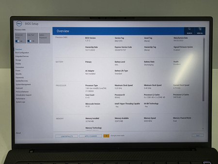 Dell Precision 5480 / i7-13800H / 32GB / 1TB SSD / 14" FHD+ / nVidia RTX A2000 - 8GB / Win 11 Pro